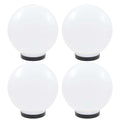 Vidaxl led-bollampen 4 st rond 25 cm pmma