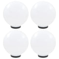 Vidaxl led-bollampen 4 st rond 30 cm pmma