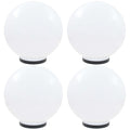 Vidaxl led-bollampen 4 st rond 40 cm pmma