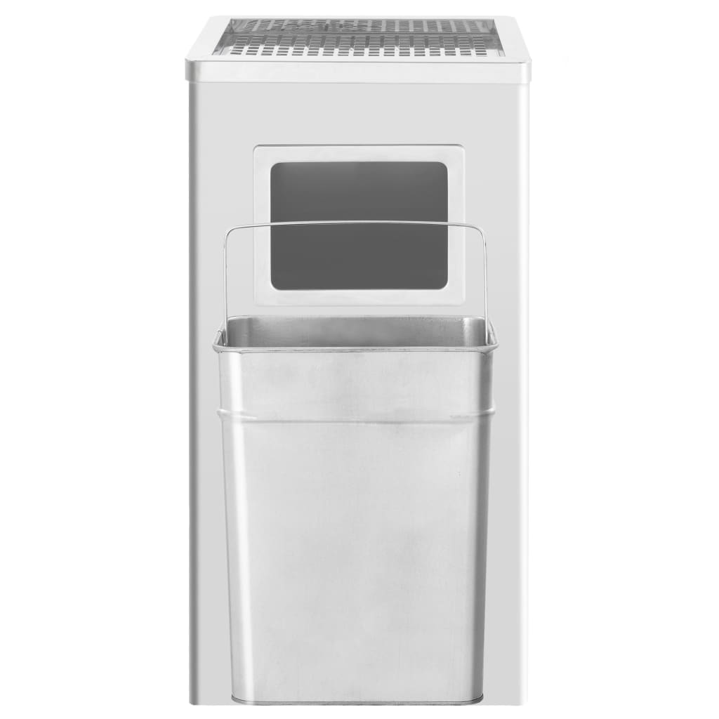 VidaXL Aschenbecher/Abfalleimer für Hotels, 45 l, Edelstahl