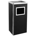 VidaXL Aschenbecher/Abfalleimer für Hotels, 45 l, Stahl, Schwarz