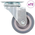 Vidaxl 72 st zwenkwielen 50 mm