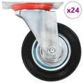 Vidaxl 24 st zwenkwielen 100 mm