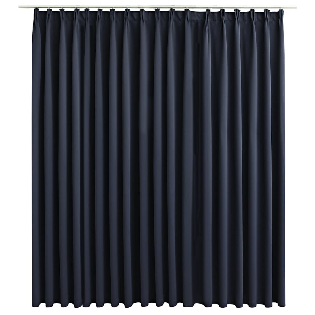 Vidaxl gordijn verduisterend met haken 290x245 cm antraciet