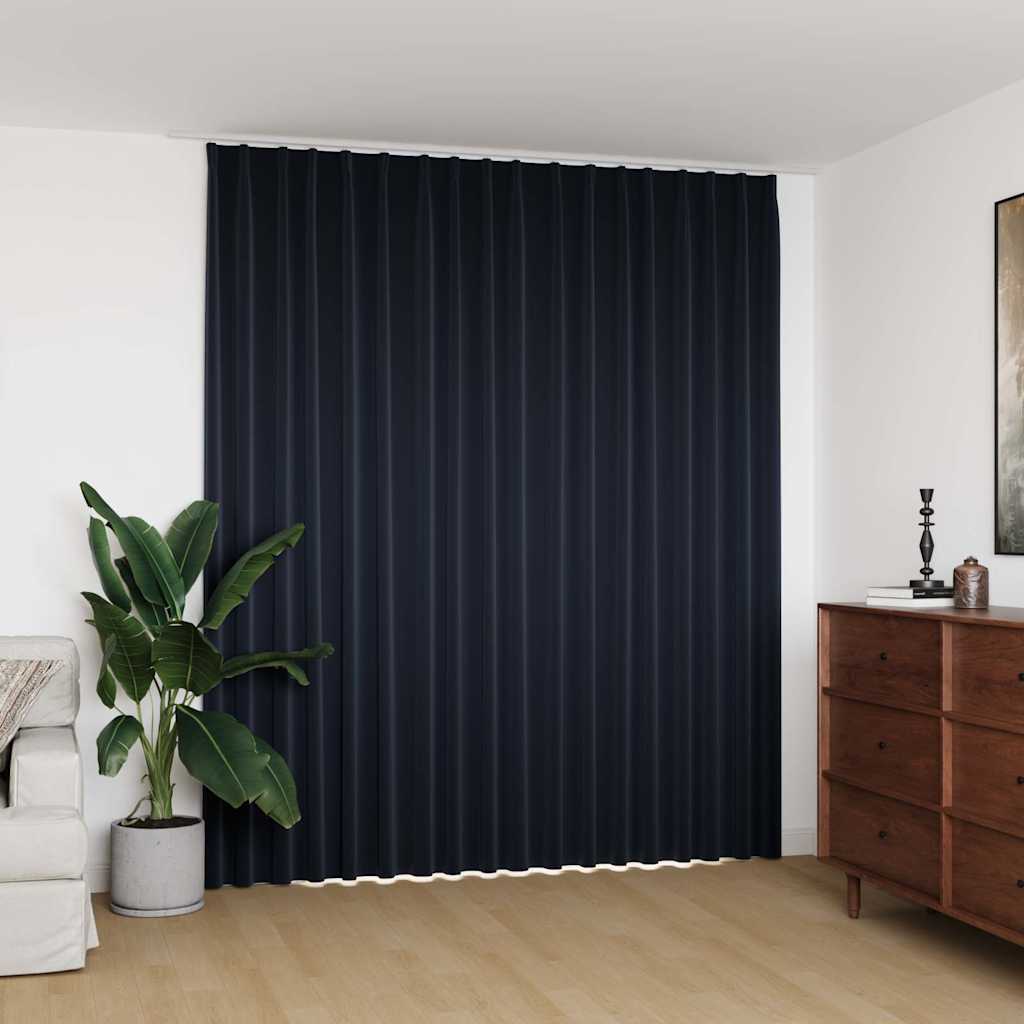 Vidaxl gordijn verduisterend met haken 290x245 cm antraciet