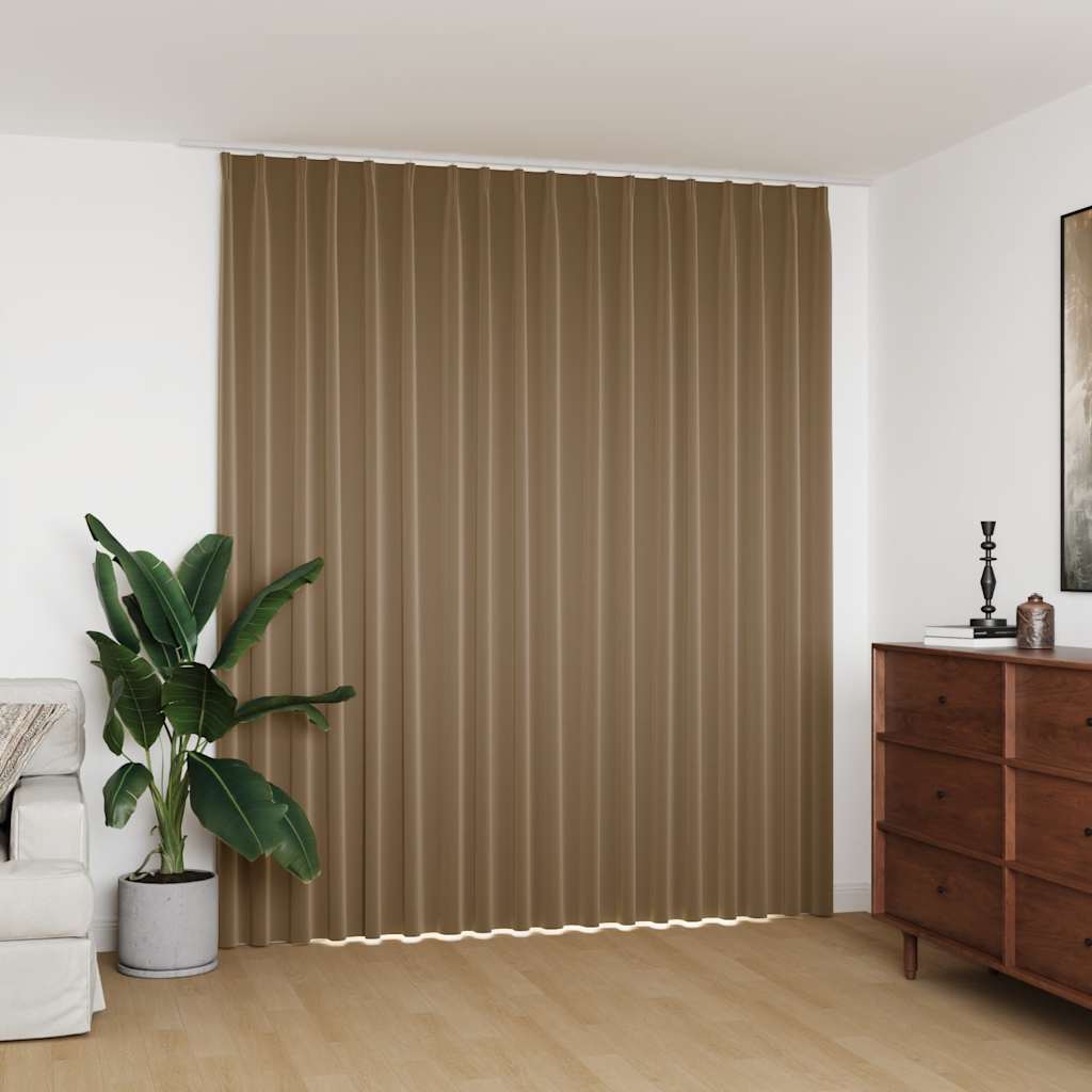 VidaXL Verdunkelungsvorhang mit Haken 290x245 cm Taupe