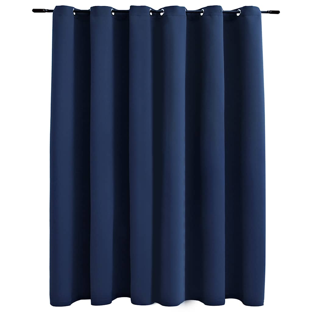 VidaXL Verdunkelungsvorhang mit Metallringen 290x245 cm Blau