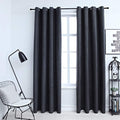 Vidaxl gordijnen verduisterend met ringen 2 st 140x245 cm antraciet