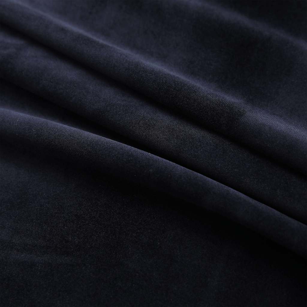 VidaXL Verdunkelungsvorhang mit Ringen 290x245 cm Samt Schwarz