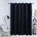 VidaXL Verdunkelungsvorhang mit Ringen 290x245 cm Samt Schwarz
