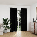 Vidaxl gordijnen verduisterend 2 st met haken 140x225 cm fluweel zwart