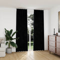 Vidaxl gordijnen verduisterend 2 st met haken 140x245 cm fluweel zwart
