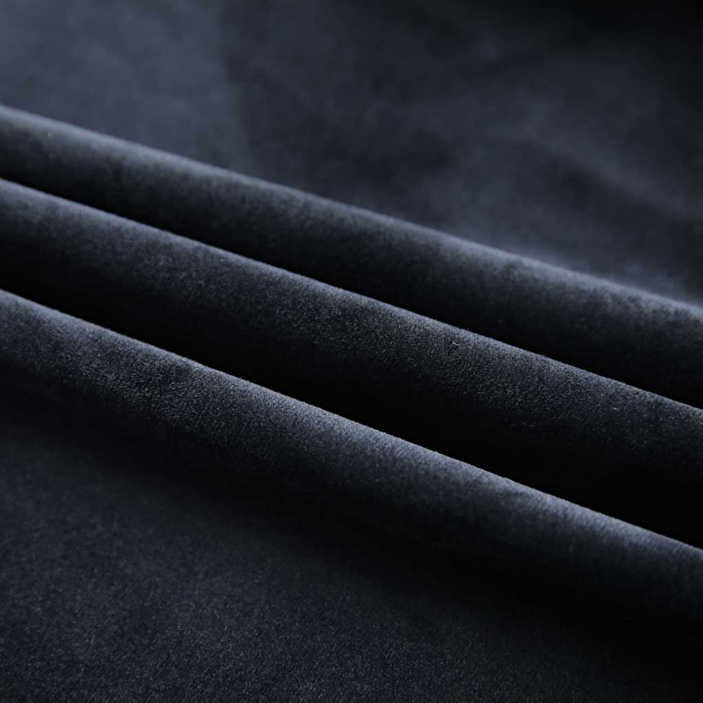 Vidaxl gordijn verduisterend met haken 290x245 cm fluweel zwart