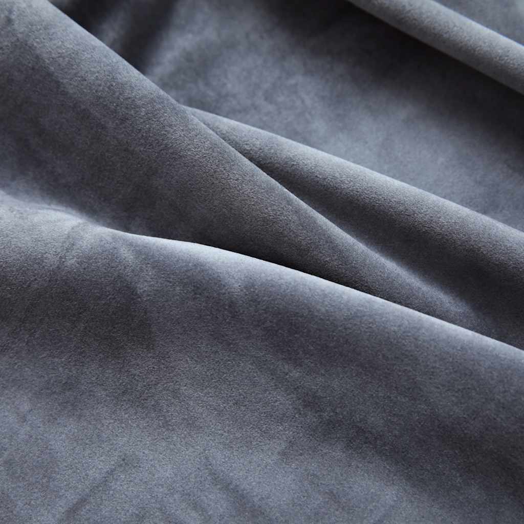 VidaXL Verdunkelungsvorhang mit Ringen 290x245 cm Samt anthrazit