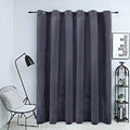 VidaXL Verdunkelungsvorhang mit Ringen 290x245 cm Samt anthrazit