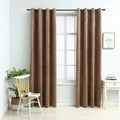 VidaXL Verdunkelungsvorhänge mit Ringen, 2 Stück, 140 x 225 cm, Samt, beige
