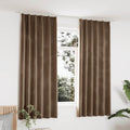Vidaxl gordijnen verduisterend 2 st met haken 140x175 cm fluweel beige