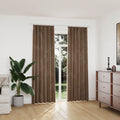 VidaXL Verdunkelungsvorhänge, 2 Stück mit Haken, 140 x 225 cm, Samt, beige