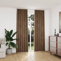 VidaXL Verdunkelungsvorhänge, 2 Stück mit Haken, 140 x 245 cm, Samt, beige