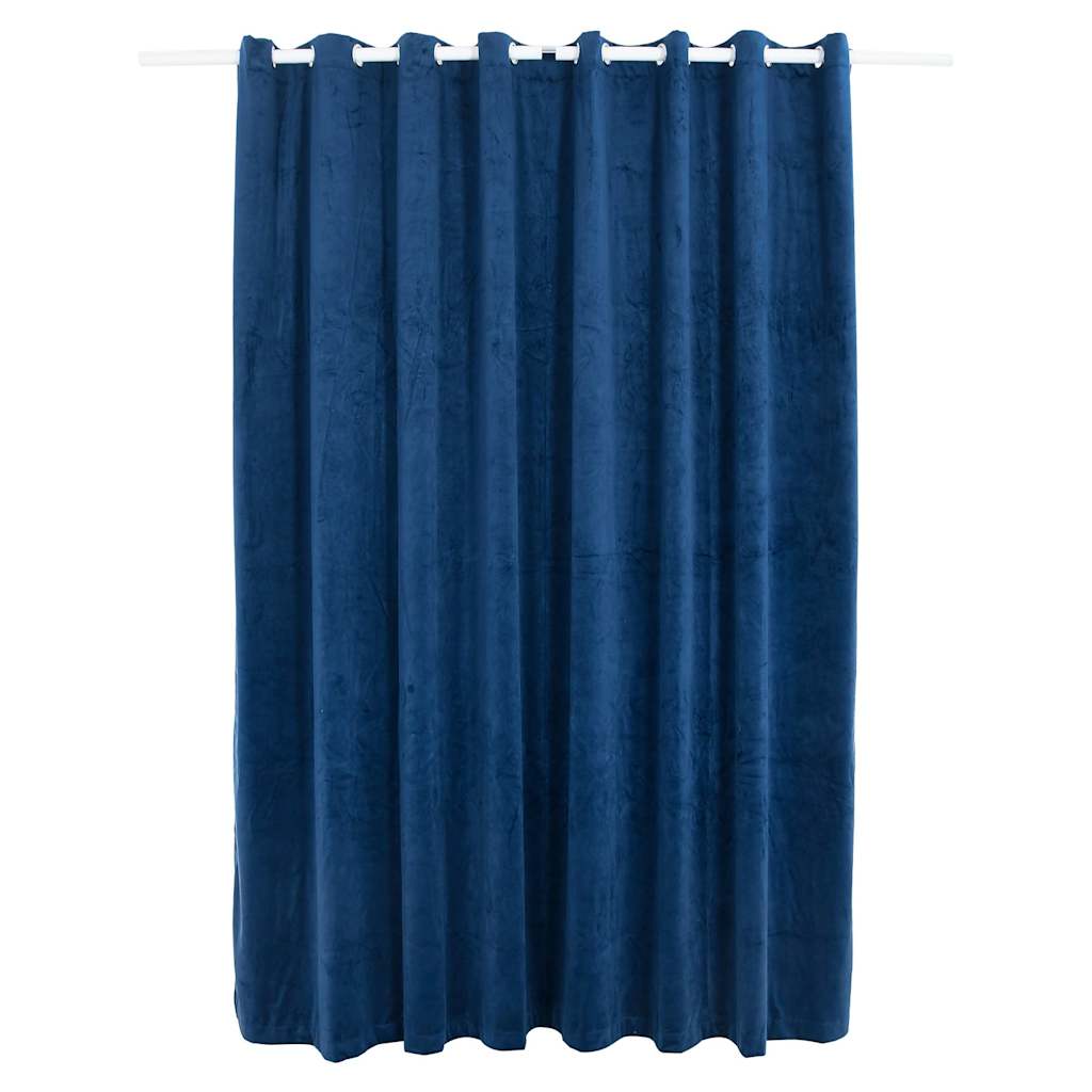 VidaXL Verdunkelungsvorhang mit Ringen 290x245 cm Samtblau