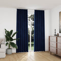 Vidaxl gordijnen verduisterend 2 st met haken 140x245 cm fluweel blauw
