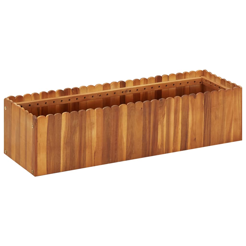 VIDAXL -Planzer erhöht 100x30x25 cm aus festem Akazienholz