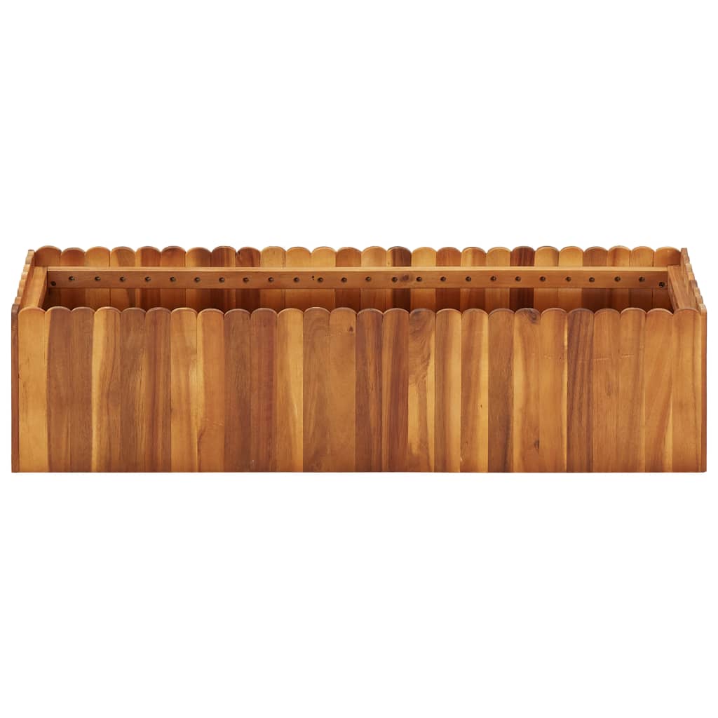 VIDAXL -Planzer erhöht 100x30x25 cm aus festem Akazienholz