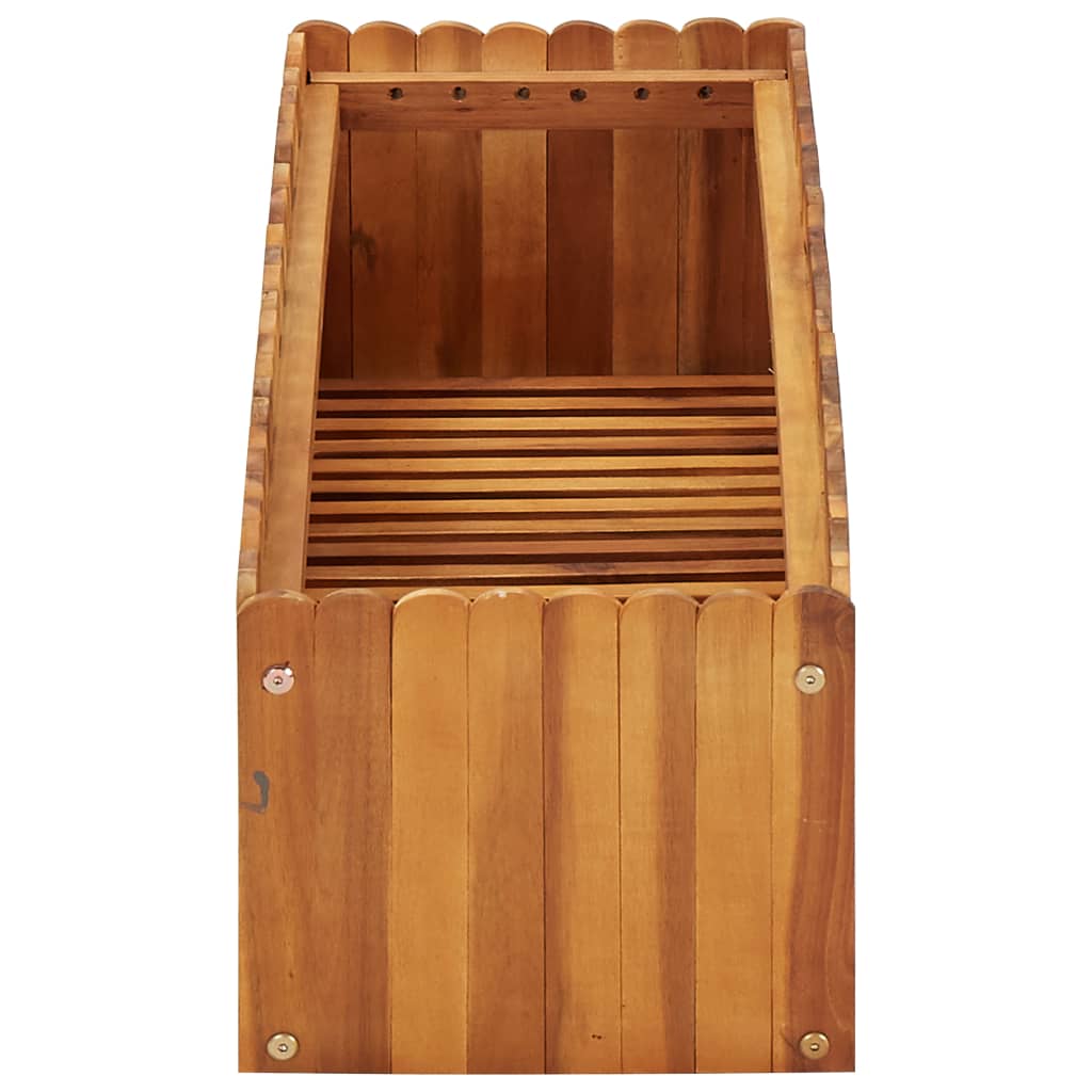VIDAXL -Planzer erhöht 100x30x25 cm aus festem Akazienholz