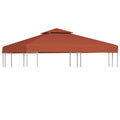 VidaXL Pavillondach, 2-stufig, 310 g/m², 3 x 3 m, Terrakotta