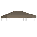 VidaXL Pavillondach 310 g/m² 3x3 m taupe