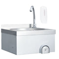 VIDAXL -Waschbecken mit Wasserhahn- und Seifspender aus Edelstahl