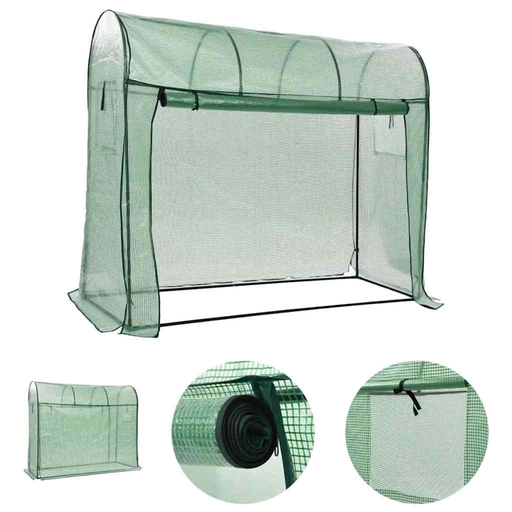 Vidaxl tuinkas met ritsdeur 200x80x170 cm
