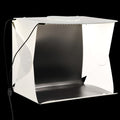 VidaXL Fotokabine mit LED-Beleuchtung, faltbar, 40 x 34 x 37 cm, Kunststoff, Weiß
