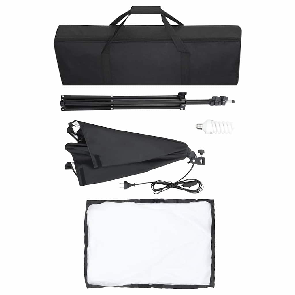 Vidaxl professionele studiolampen 2 st 40x60 cm staal zwart