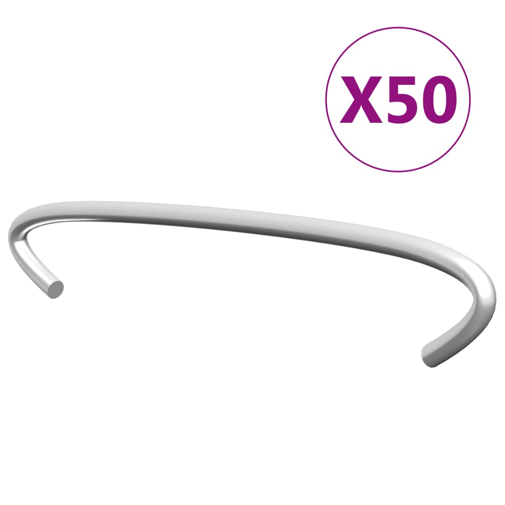VidaXL Gabionenhaken, 50 Stück, 10 cm, verzinkter Stahl