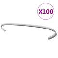 VidaXL Gabionenhaken, 100 Stück, 20 cm, verzinkter Stahl