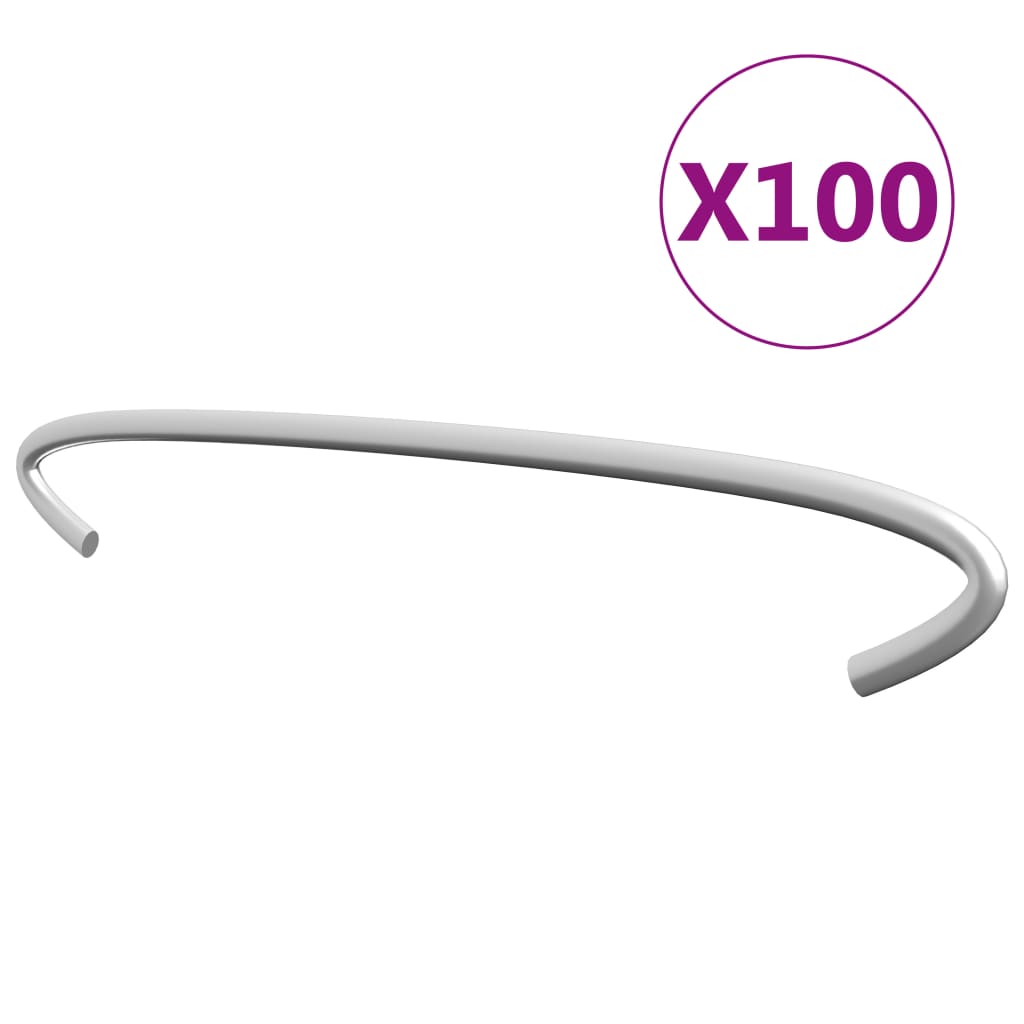 VidaXL Gabionenhaken, 100 Stück, 20 cm, verzinkter Stahl