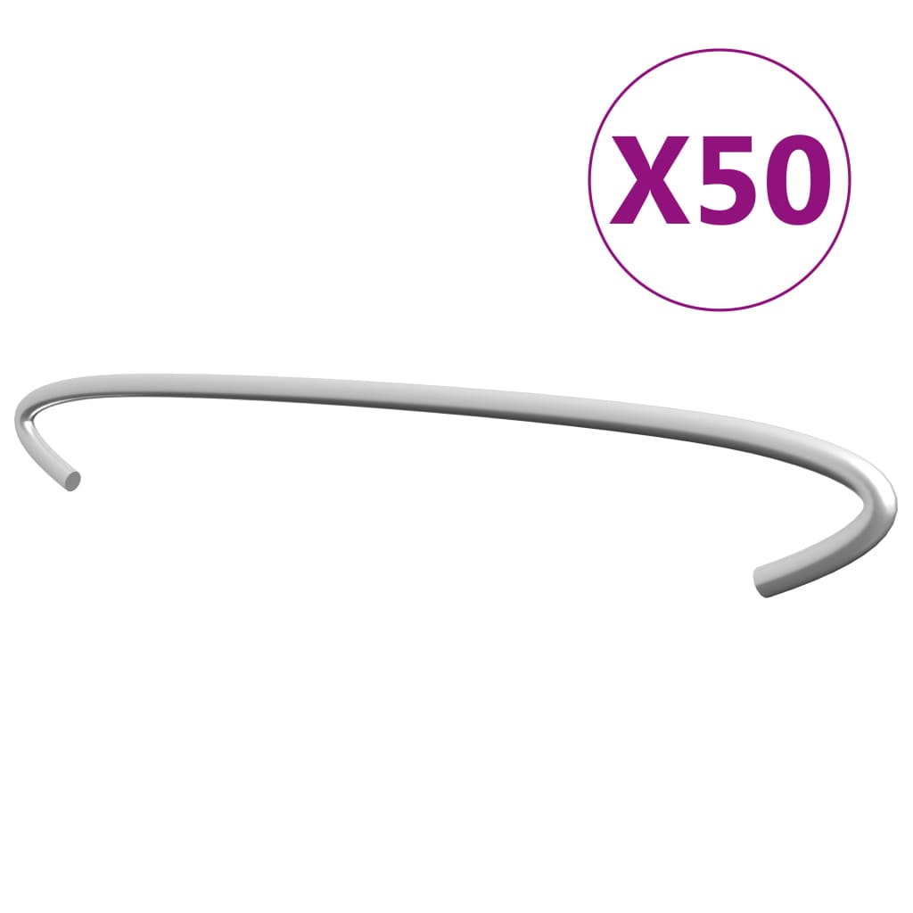 VidaXL Gabionenhaken, 50 Stück, 40 cm, verzinkter Stahl