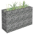Vidaxl gabion plantenbak verhoogd 90x30x60 cm gegalvaniseerd staal