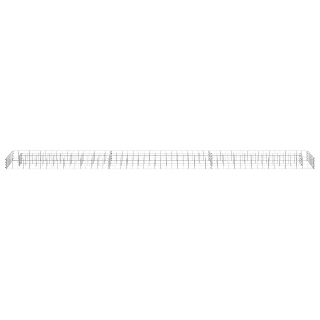 Vidaxl gabion plantenbak verhoogd 270x30x10 cm gegalvaniseerd staal