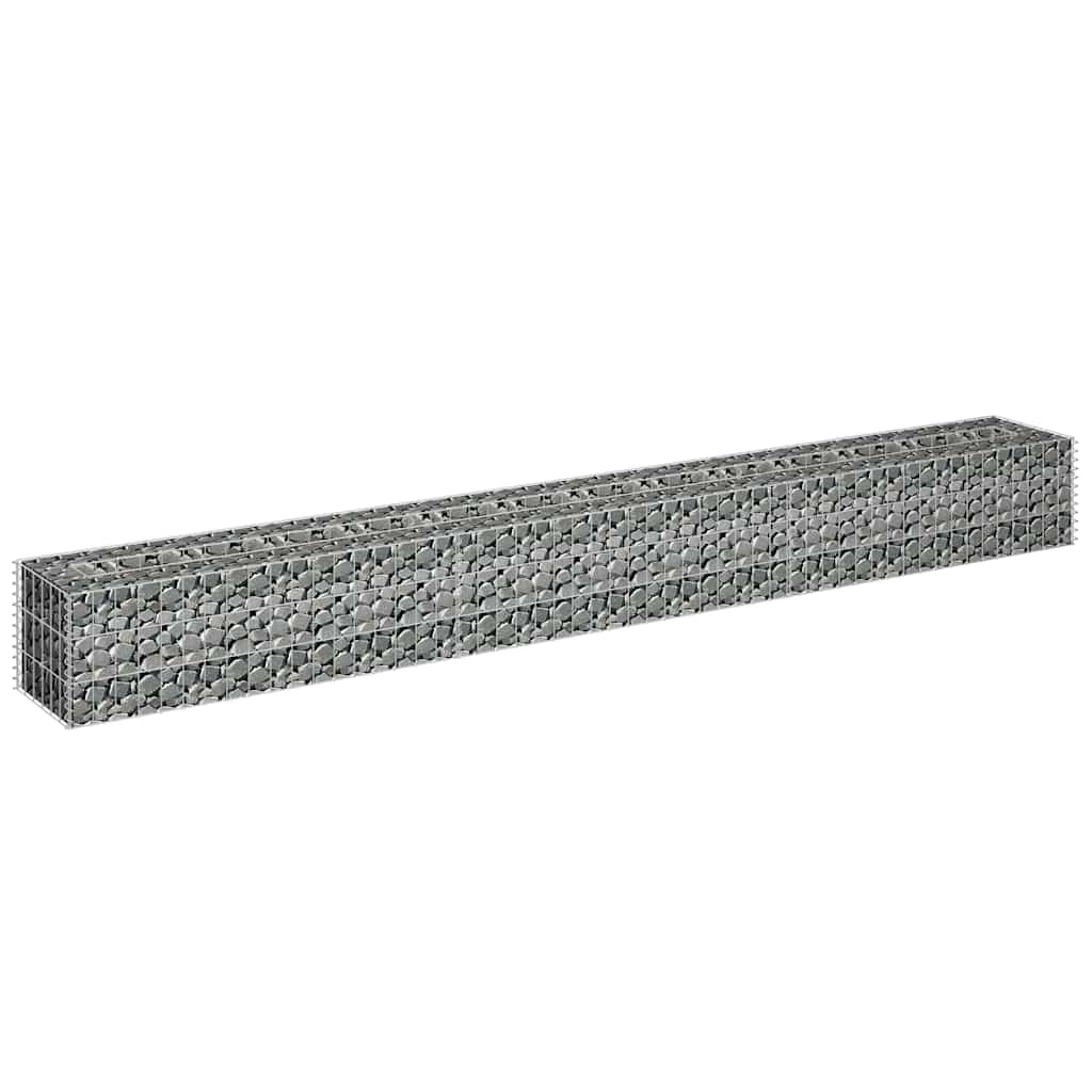 Vidaxl Gabionen-Planzer, Höhe 270 x 30 x 30 cm, verzinkter Stahl