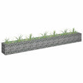 Vidaxl gabion plantenbak verhoogd 270x30x30 cm gegalvaniseerd staal
