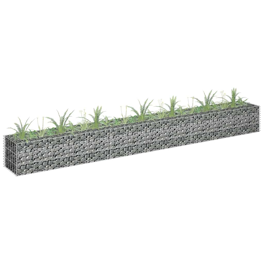 Vidaxl Gabionen-Planzer, Höhe 270 x 30 x 30 cm, verzinkter Stahl