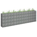 Vidaxl gabion plantenbak verhoogd 270x30x90 cm gegalvaniseerd staal