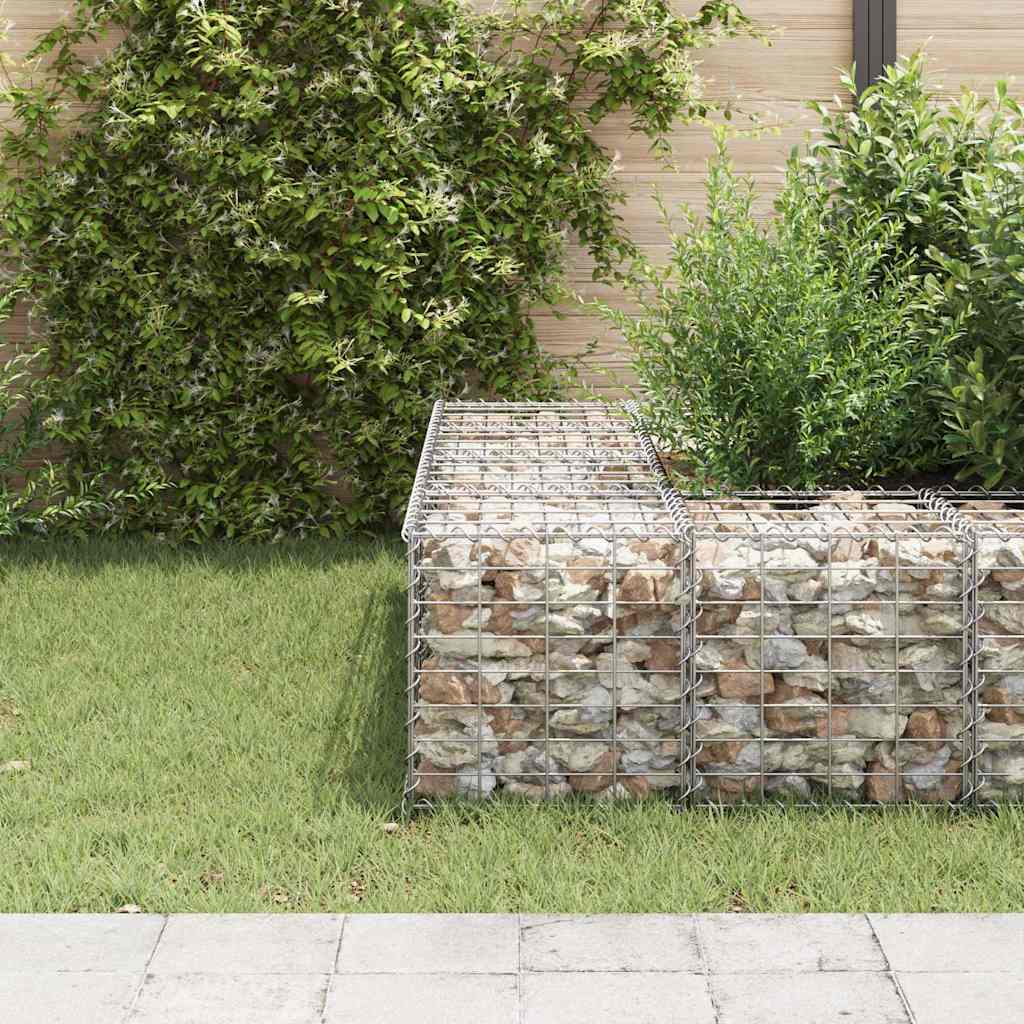 Vidaxl gabion plantenbak verhoogd kubus 40x40x40 cm staaldraad