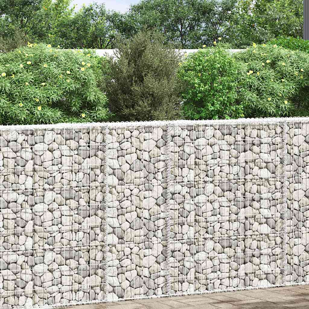 VidaXL Gabionen-Planungsböcke Trapez 80x20x100 cm verzinkter Stahl