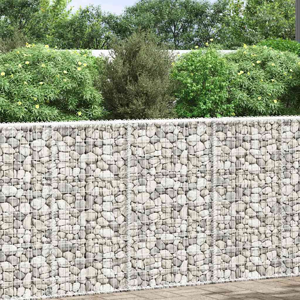VidaXL Gabionen-Planungsböcke Trapez 100x20x100 cm verzinkter Stahl