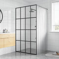 VidaXL Walk-in Duschwand 80x195 cm transparentes Temperaturglas