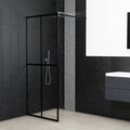 VidaXL Walk-in Duschwand 90x195 cm transparentes Temperaturglas