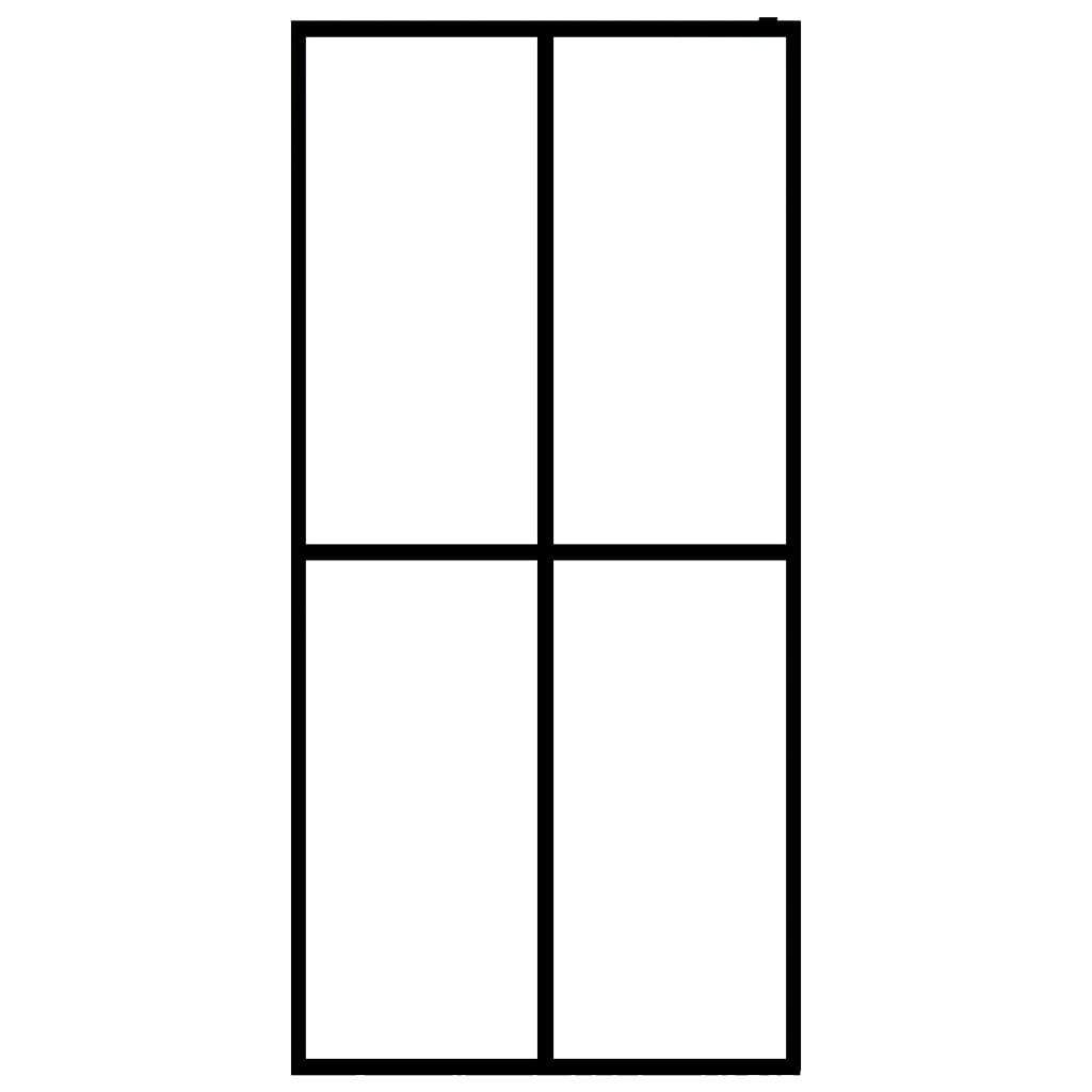 VidaXL Walk-in Duschwand 118x190 cm Mattiertes Glas